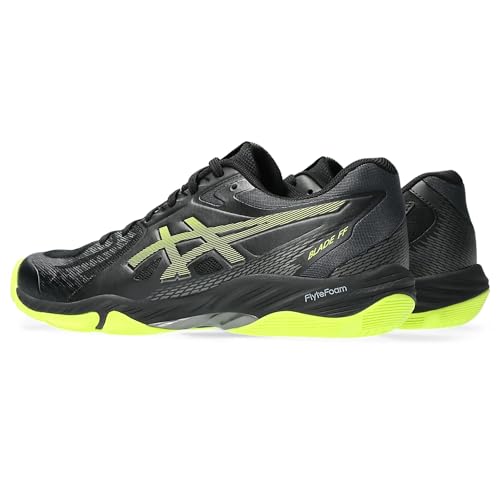 Image of ASICS Blade FF Men's Badminton Shoe, Black /Safety Yellow - 10 UK