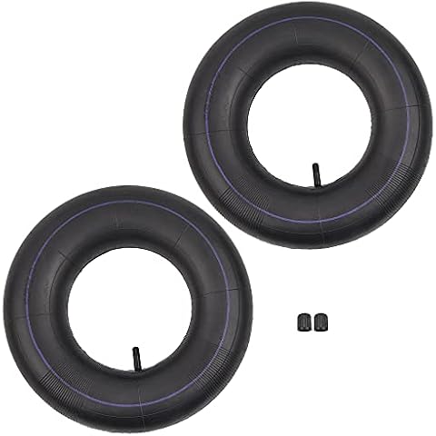 (2-Pack) 16x8.00-7 16x8-7 Inner Tube Replacement for ATV Quad Bike Golf Cart Lawn & Garden Mower, TR13 Straight Valve Stem Cover