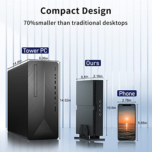 Image of msecore Mini PC with Core i9-12900F, 64G DDR5 RAM 1T PCIE 4.0 SSD, Geforce RTX 3060 12G Desktop Computer, 2* HDMI, 2* DisplayPort, WiFi 6e, 8K, BT, Windows 11 Pro