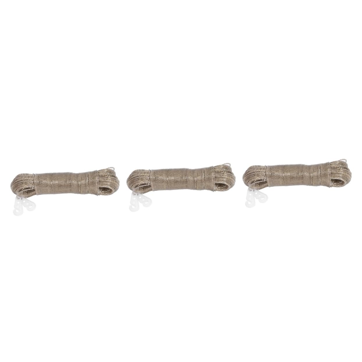 Alipis 3 Pezzi Di Corda Per Stendere I Panni Per Esterni Resistente Da 50 M Stendibiancheria Portatile Per Esterni Robusta Corda Per Stendere I Panni Rivestita in Pvc
