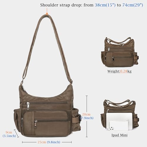 Image of VOLGANIK ROCK Crossbody Bags for Women RFID Lightweight Travel Shoulder Bag Waterproof Nylon purses and handbags Pocketbook
