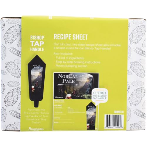 Brewmaster NorCal West Coast Pale Ale Beer Recipe Kit, 5 Gallon Premium Homebrewing Extract Kit, BMKIT111