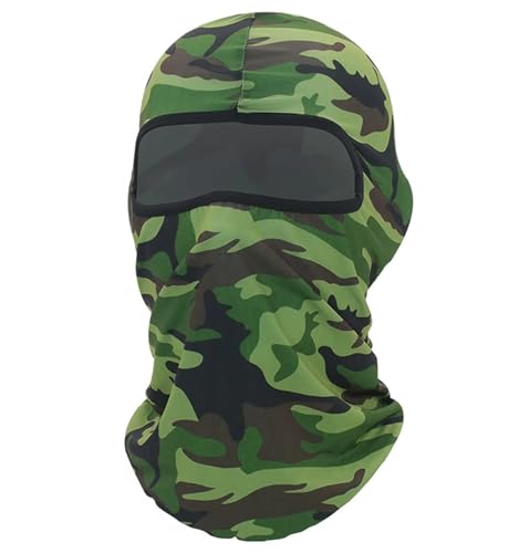 Kids Balaclava Ski Face Mask - Windproof Camo Full Face Cover Mask (5-12Y)