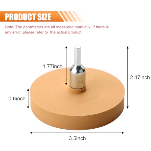 Image of BDZMC Car Decal Remover, Rubber Eraser Wheel, Graphic Remover Tool, Rubber Wheel Remover for Removing Adhesives, Vinyl Decals, Stripes, Tapes, and Stickers from Cars and Trucks (2PCS)
