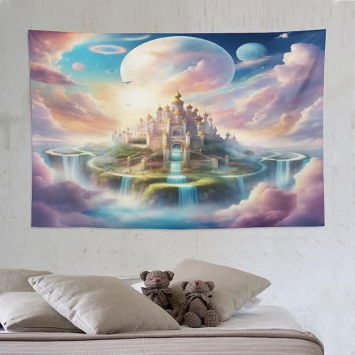 Tapisseries impression 3D château pour créer une ambiance évasion cocooning