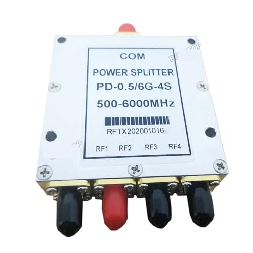 EVPZPLKMGT SMA Microstrip Power Splitter, One Point Four, 0.5GHZ-6GHz SMA RF Combiner, 10W RF Power Splitter