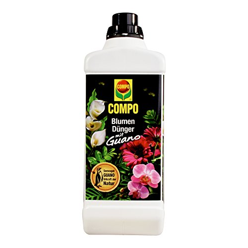 COMPO Blumendünger mit Guano für alle Zimmer-, Balkon- und Terrassenpflanzen, Spezial-Flüssigdünger, 5 Liter - Image 4