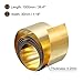 uxcell Brass Sheet Roll, 0.2x30x1000mm Brass Foil Roll Brass Strip Gold for Crafts, Electrical Repairs, Grounding