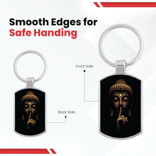 Image of Premium Printed Metal Keychain for Men & Women | High-Definition Artwork Print | Durable Key Ring for Car, Bike, Home & Office Keys | Stylish Decorative Key Holder Gift