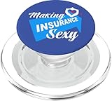 Versicherungsagentur Versicherungsarbeiter Lustiger Versicherungsvertreter PopSockets PopGrip für MagSafe