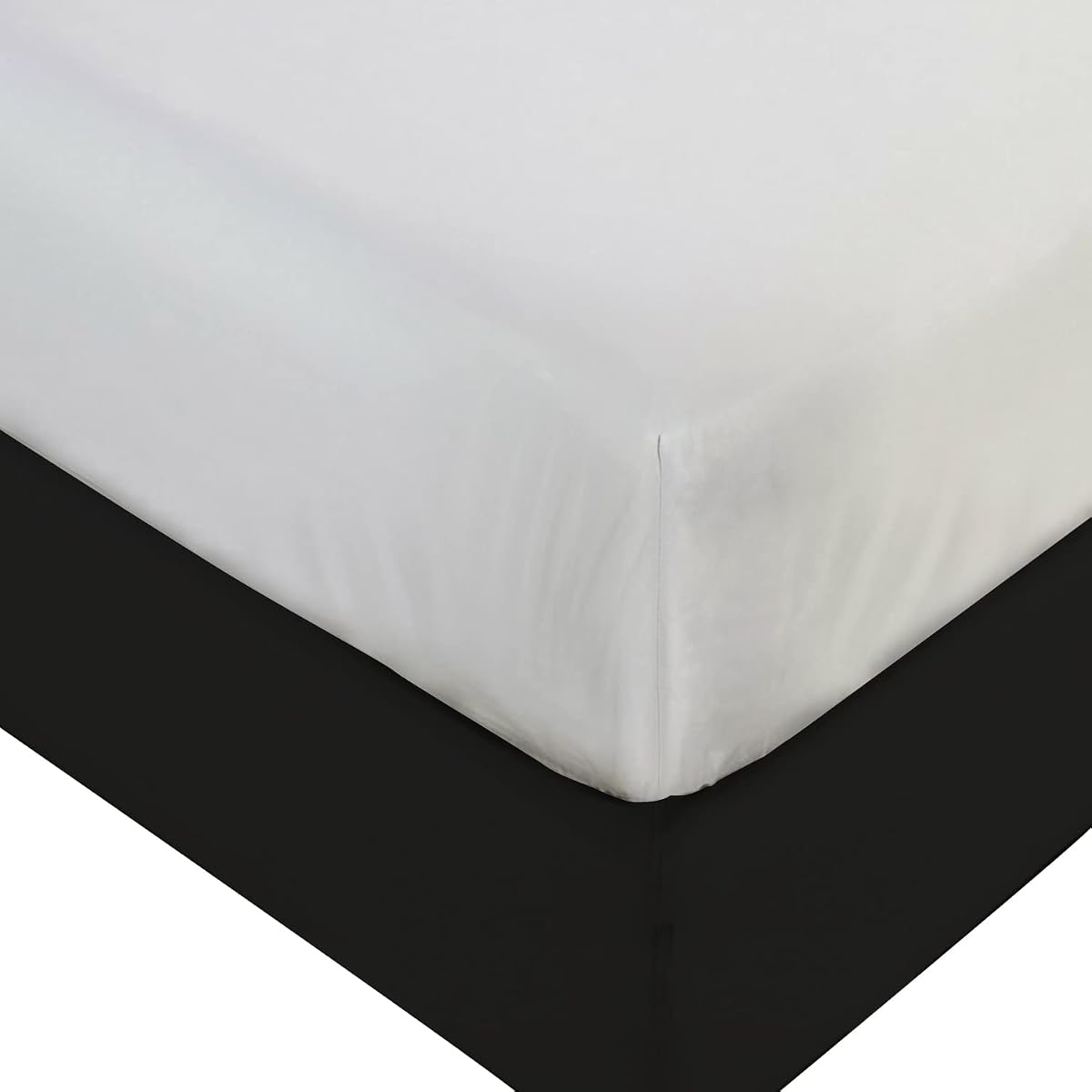 Queen Plastic Mattress Protector - Heavy Duty, Fitted Vinyl - Plastic Mattress Cover, Rubber Sheets for Bedwetting Adult or Child, 100% Waterproof Fitted Sheet Queen