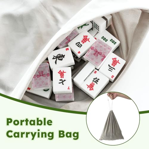 Set de Fichas American Mahjong 166 piezas Acrílico con Bolso miniatura 5