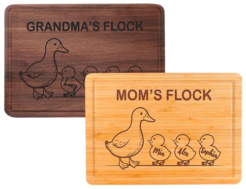 Tabla de cortar rectangular personalizada para mamá y abuela miniatura 1