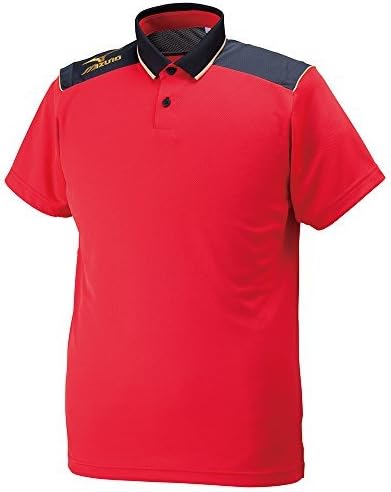 Amazon ミズノ Mizuno サッカーウェア ポロシャツ Men S P2ma6060 62 レッド 2xl ポロシャツ 通販