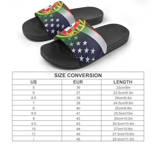 Flag of Portugal And U.S. FLAG House Sandals Non-Slip Bathroom Slippers Beach Summer Shoes for Men Women2
