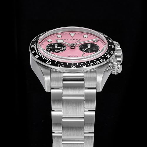 Sugess BB Chrono Domed Sapphire Crystal Glass 100m Mechanical Mens Watch S457.P