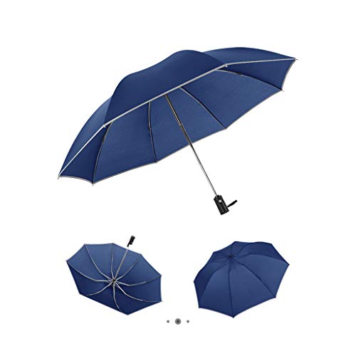 Preisvergleich Produktbild FENSIN Ultra Light kompakte Taschenschirm Reise Regenschirm Automatischer RegenschirmReverse Folding Business Umbrella mit Reflexstreifen Winddicht Tragbar Sonnenschirm Sonne & Regen