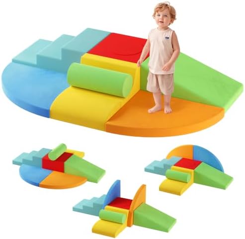 Urban Deco Foam Climbing Blocks for Toddlers, Soft Play Climber Set