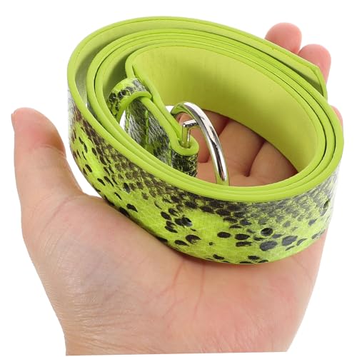 Fluorescent Snakeskin Belt for Women Unique Animal Print Waist Belt Fashion Statement Accessory for Jeans Dresses Versatile Stylish Design for Summer Outfits3