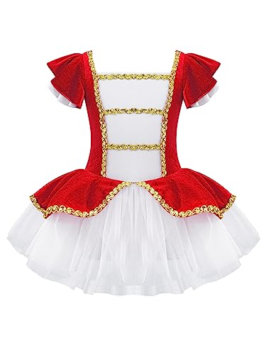 Disfraz completo para niña Ringmaster Circus 4T rojo miniatura 1