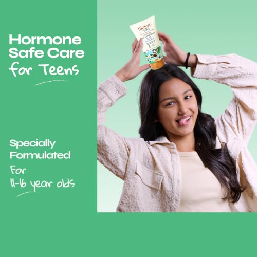 Image of Tikitoro Teens Nourishing Hair Conditioner with Avocado, Argan Oil and Murumuru Butter | Lightweight Conditioner | Controls Frizz & Smoothens Hair - (Age: 11+) (150 ml x 2)