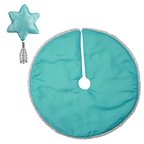 Hallmark Keepsake Miniature 2021, Whimsical Snowflakes Tree Topper And Christmas Tree Skirt Set, Mini #TOP1