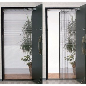 Amazon | スライド式網戸(全開式玄関網戸) 適応サイズ：約幅68cm～94cm