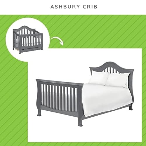 Image of Full-Size Conversion Kit Bed Rails for Namesake, Formerly Million Dollar Baby Convertible Cribs - Solid Wood Rail - Toddler Bed Rail - Nursery & Baby Furniture (Model #M4799 /M5789, Slate)