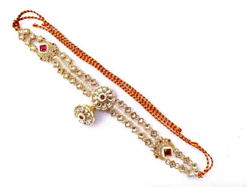 Gold Plated Jewellery Traditional Rajasthani Maang Tikka in Kundan for Women and Girls (B09TJNCGVZ) Amazon Price History, Amazon Price Tracker