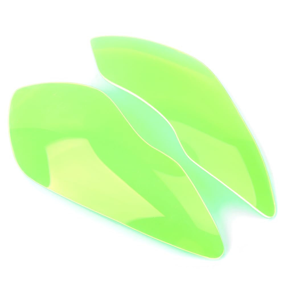 Cnfang4 Headlight Screen Lens Cover Guard Lamp Shield Protector Green Acrylic Plastic for Kawasaki ZX-636R ZX-6R 2009-18 Motorbike
