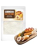 (1 lb Upgrade!) Korean Style Corndog Mix Hot dog Batter Mix for 15~20 servings Authentic and Delicious Korean Snack Making Mixture Easy to Cook