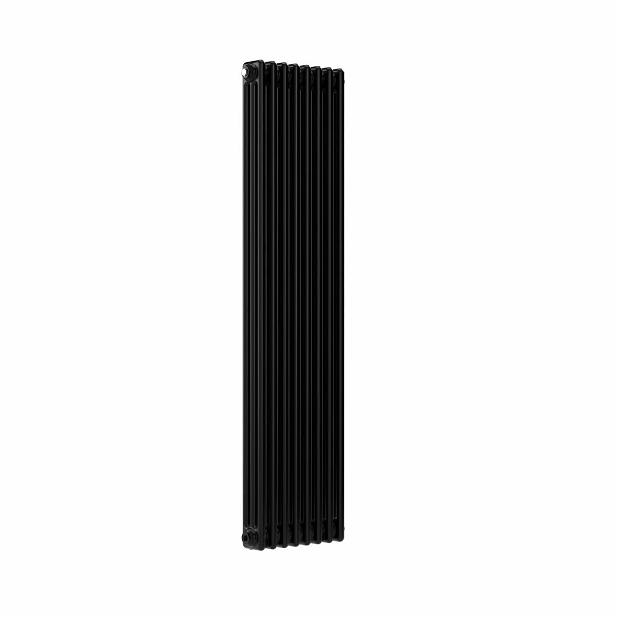 Lux Heat Black Vertical 3 Column Traditional Radiator 1500Mm (H) X 380Mm (W)