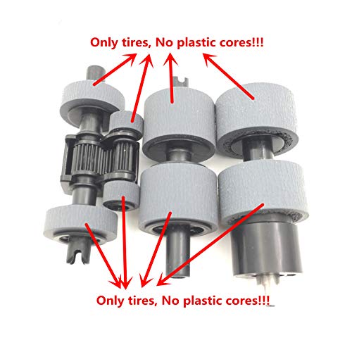 Caixa com 5 pacotes, OKLILI 1 conjunto PA03708-0001 Scanner Pickup Pickup Pneu de rolo de freio comp