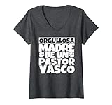 pastor vasco del gorbea fotos Pastor vasco divertente Mujer Orgullosa madre de un Pastor vasco Camiseta Cuello V