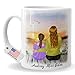 4GIFTSAKE Customized Mom Daughter Mug – Ceramic Coffee/Tea Cup - Present for Mother's Day, Birthday, Women's Day - Personalized Avatars & Quotes - Memorable Gift Idea