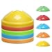 KEVENZ 50-Pack 2 inch High Soccer disc Cones,Multi color Cone for Agility Training, Soccer, Football, Kids, Field Marker