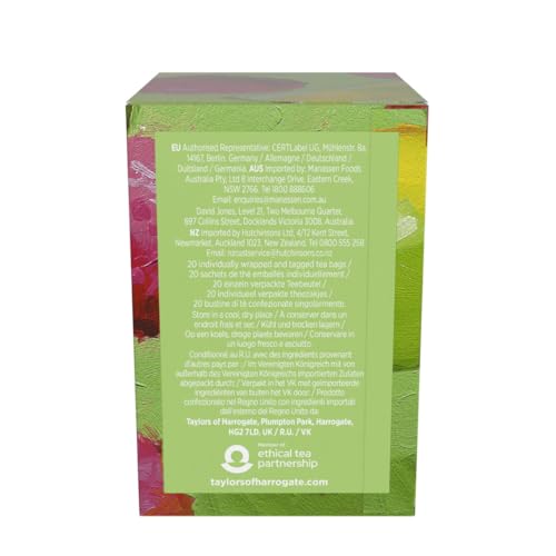 Image of Taylors of Harrogate Lychee & Lime Green Tea Bags, 20ct (Pack of 6)