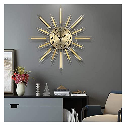 Grande horloge murale silencieuse à quartz mécanisme sans tic-tac 55cm