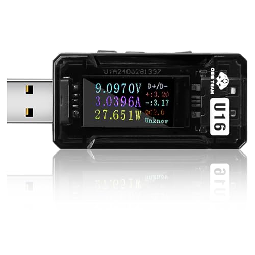FORIOT USB Tester Power Meter, 4-25V 5A PD Tester Digital