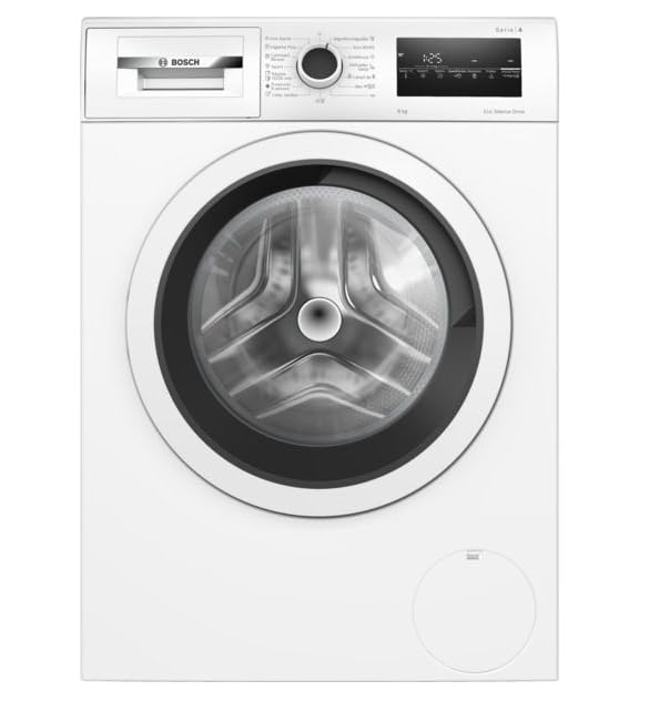 BOSCH - Lavatrice, installazione gratuita, 8 kg, serie 4, EcoSilence, Bianco, WAN28200ES