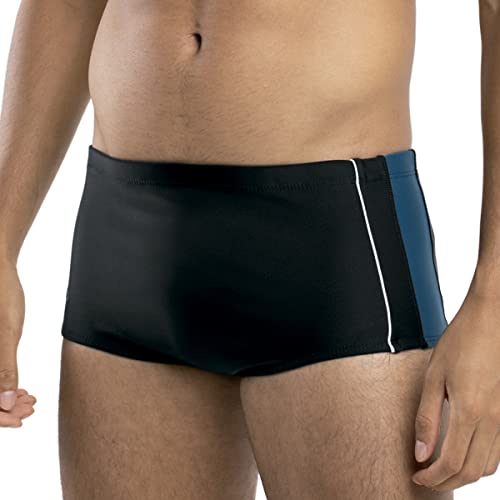 MASH Sunga Masculina Sunga Mash Sunga Natação Sungão Verão Forro Interno Esportivo Praia Piscina UV50+ Lycra® Xtra Life, Preto - PT00 (40), P