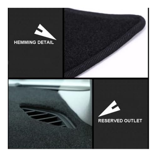 Tableau de bord voiture pad Freemont 2009-2016 tapis protection pare-soleil antidérapant