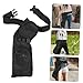 Hemoton Large Capacity Arrow Durable Outdoor Hunting Pouch with Straps for Archery Training and Adventure Black Color No Arrows Included