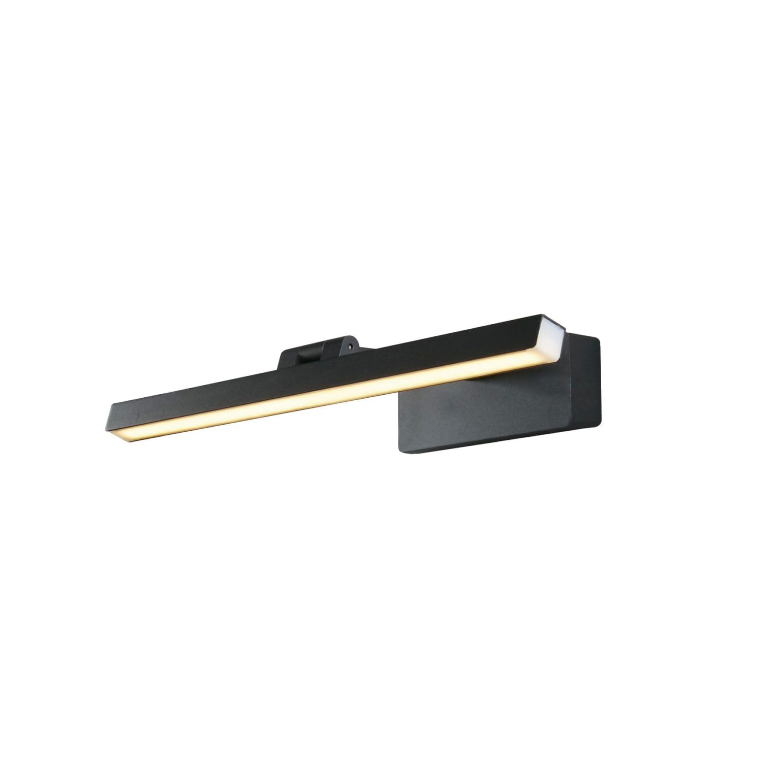 Lámpara LED para cuadros con interruptor Anchura: 39 cm Negro 3000 K 234 lm Lámpara Art Nouveau para cuadros Metal Lámpara de espejo para salón