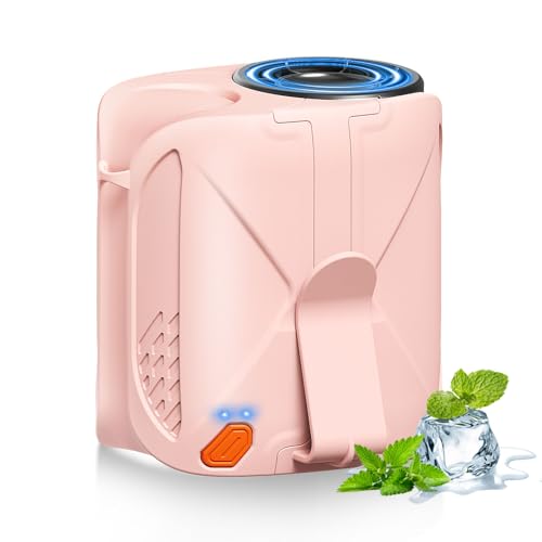 Konralasen Waist Fan Clip on Protable: 6000mAh Body Portable Mini Fan Rechargeable Under Clothes for Outdoor Travel Camping