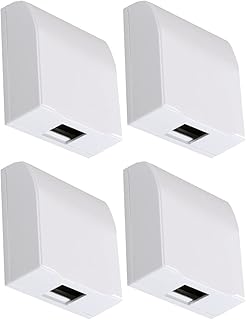 Cabilock 4 pcs 86 Splash Receptacle White Guard Horizontal Cover Use Vertical Weatherproof for Socket Outlet In Childproof Home Waterproof Outdoor Wall Plug Shield Light Covers Accessories