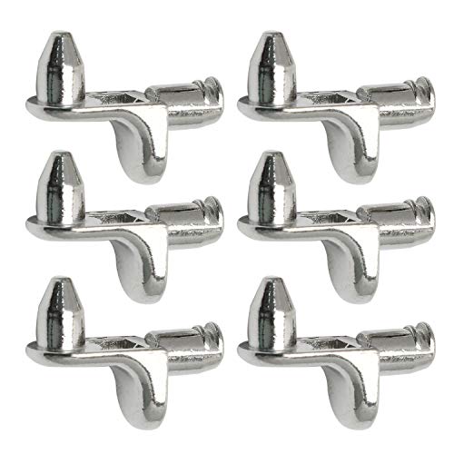 HJ Garden 10PCS Shelf Support Peg Furniture Cabinet Shelf L-Shaped Support Bracket Pegs with Pin for Kitchen Furniture Book Shelves Supplies
