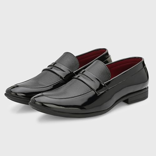 Image of Centrino Mens Formal Shoes |Slip on Design with Cushioned Insole for Comfort |Craftsmanship for All-Day Elegance (9753)