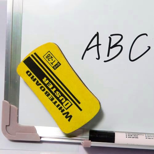 Image of oddpod Pack of 3 T28 Magnetic Whiteboard Duster for Planning Boards | Cleaner Eraser for Dry Markers at Home, School and Office
