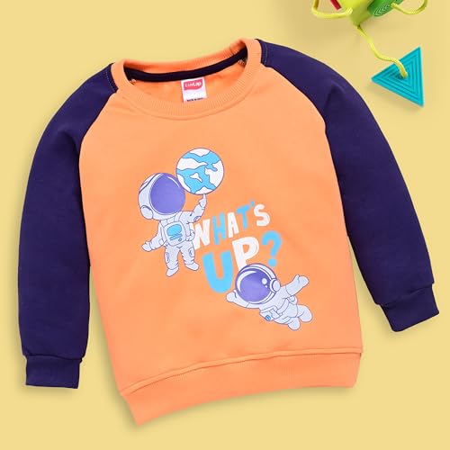 Image of LuvLap Baby Boys Full Sleeve Sweatshirt & Pyjama Set Pack of 1